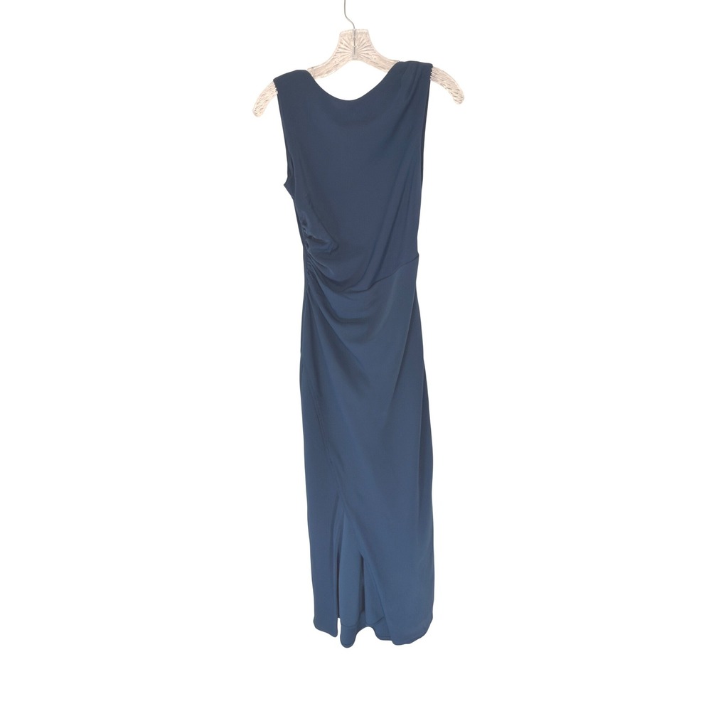 Abercrombie & Fitch Navy Blue Sleeveless Midi Dress
